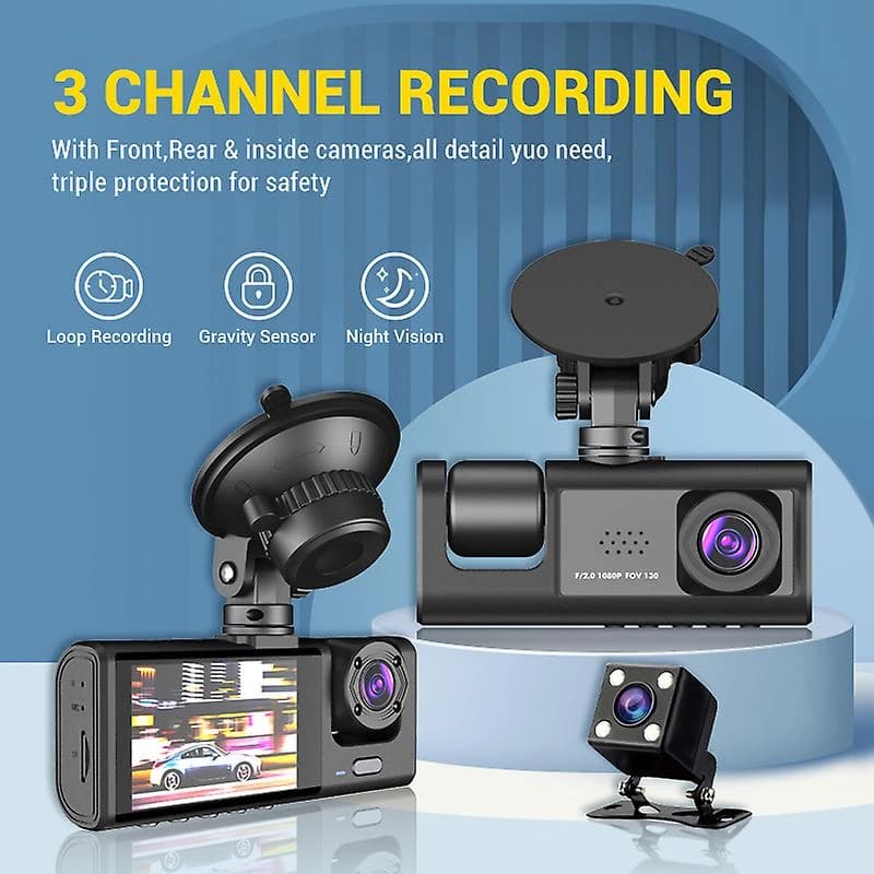 دوربین ثبت وقایع خودرو WIFI مدل 3 لنز S1 — تصویر ۸