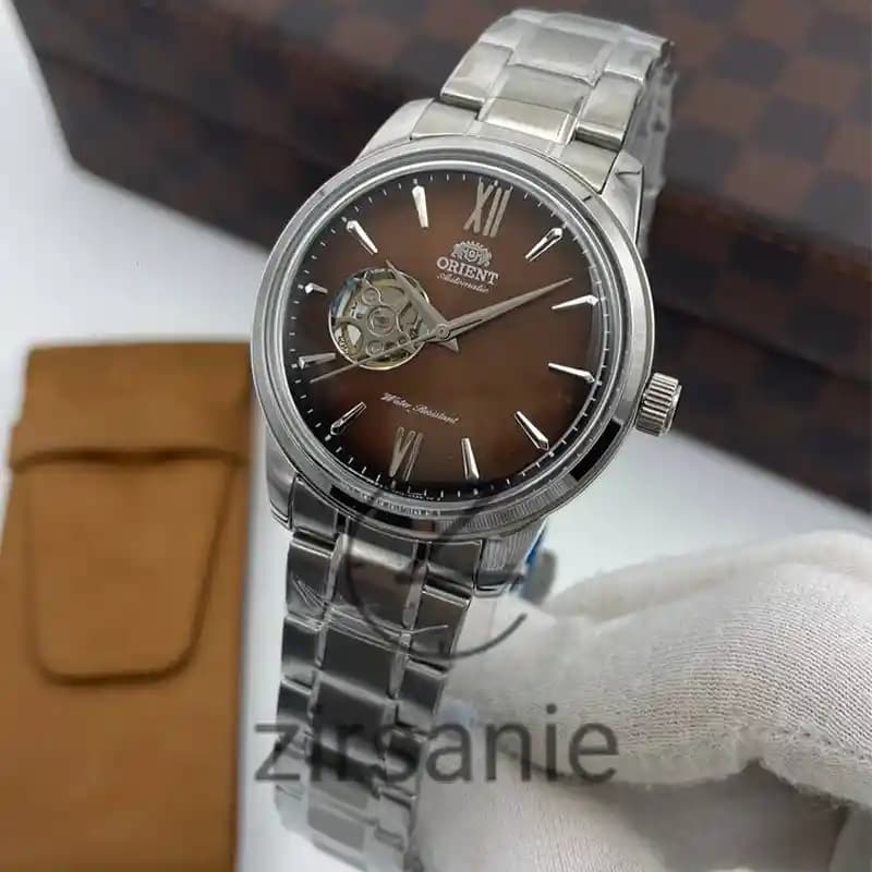 ساعت مچی مردانه اورینت بامبینو اتوماتیک سیلور صفحه قرمز Orient Bambino Automatic Silver Red Screen — تصویر ۴