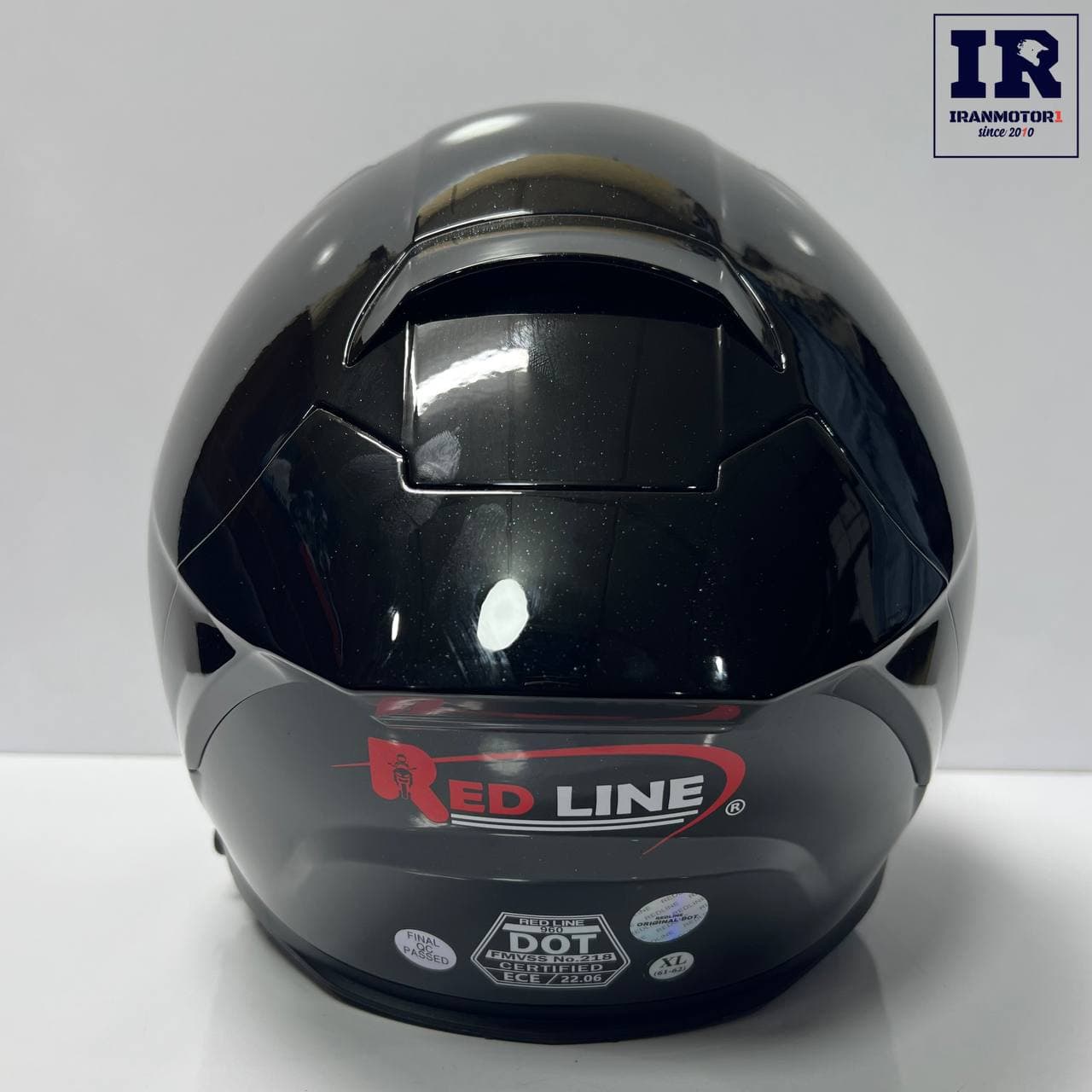 کلاه کاسکت فک متحرک ردلاین Redline کد 960 مشکی براق — تصویر ۱۰
