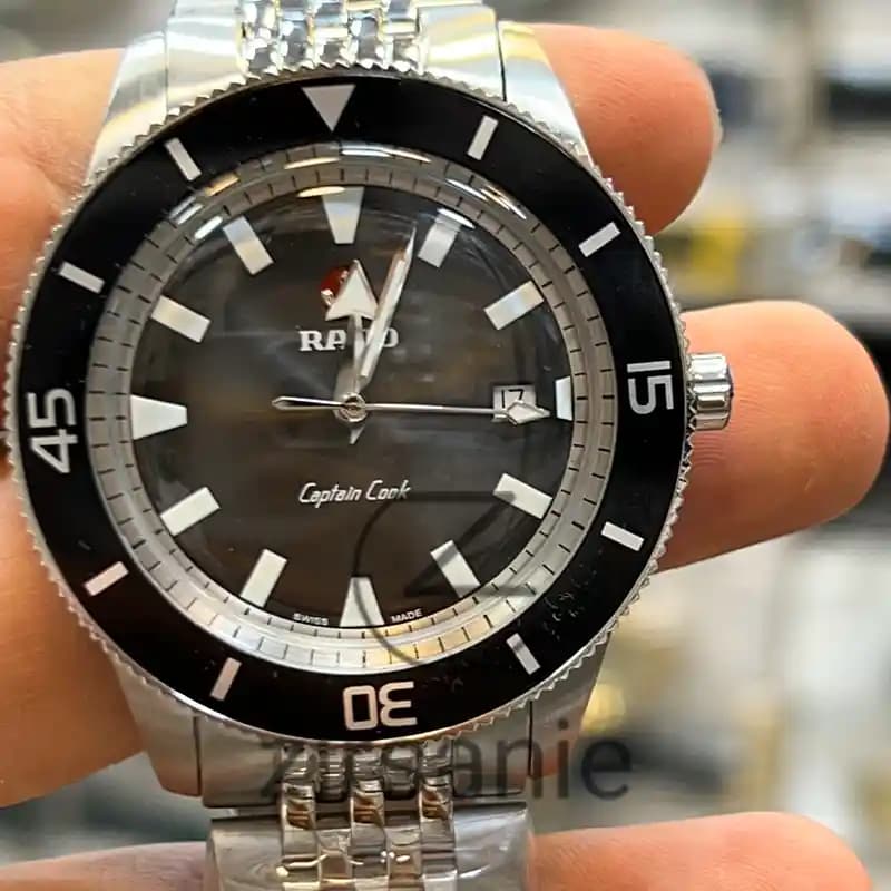 ساعت مچی مردانه رادو کاپیتان کوک اتومات سیلور صفحه مشکی Rado Capitan Cook Automatic Silver Balck Screen — تصویر ۱۱