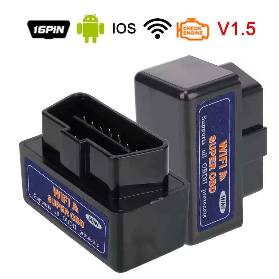 عیب یابی دیاگ خودرو وای فای WIFI SUPER OBD MINI مشکی — تصویر ۲
