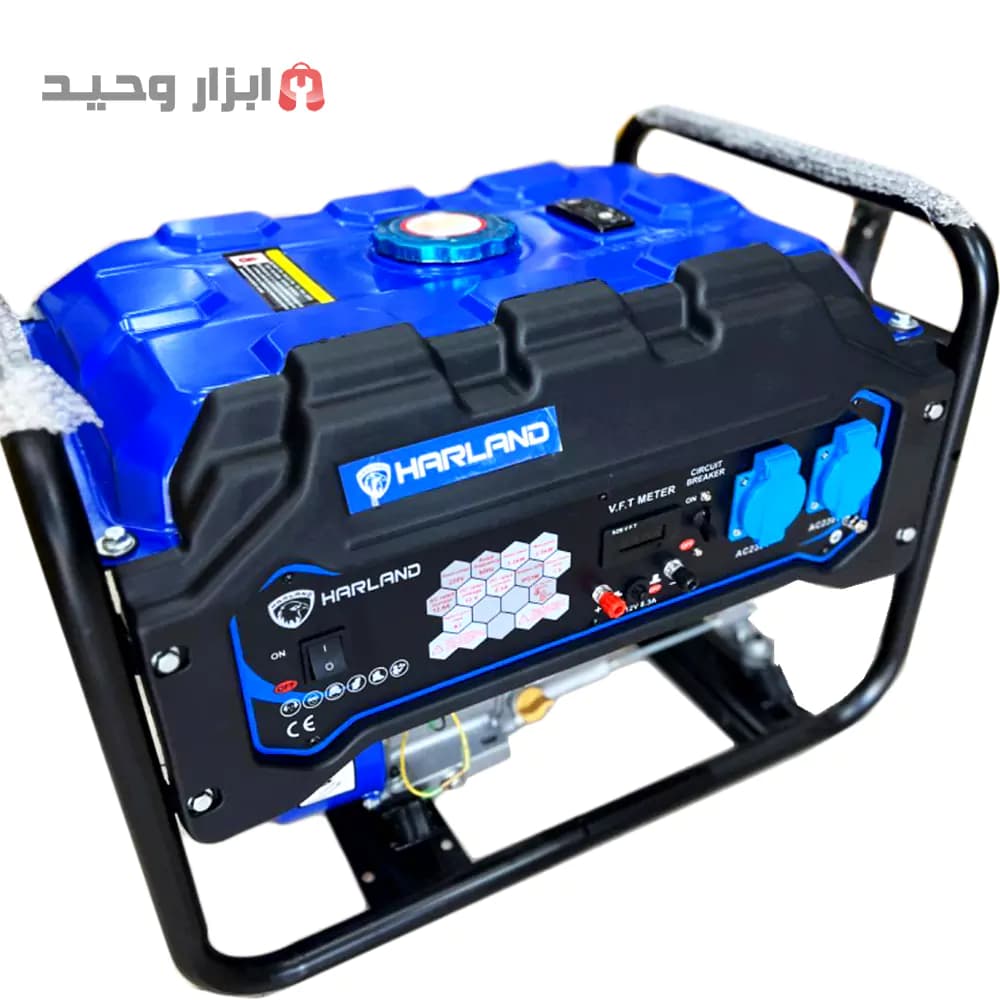 ژنراتور موتور برق 3/5 کیلو وات هارلند بنزینی (3500 وات واقعی)(ارسال رایگان) — تصویر ۲