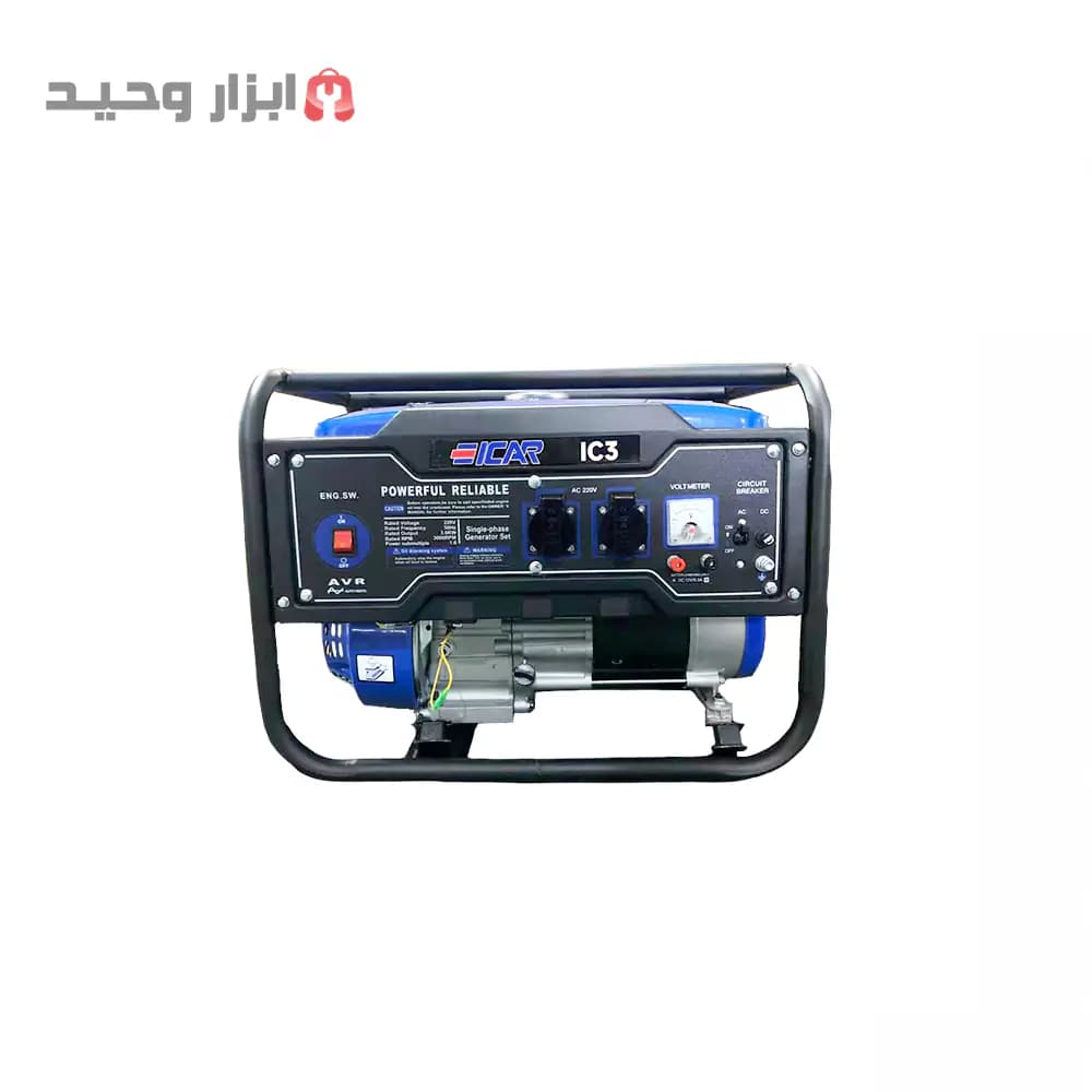 موتور برق 3 کیلو وات بنزینی ایکار ICAR(ارسال رایگان) — تصویر ۴