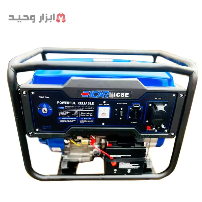 موتور برق بنزینی استارتی 8 کیلو وات ایکار ICAR(ارسال رایگان) — تصویر ۳