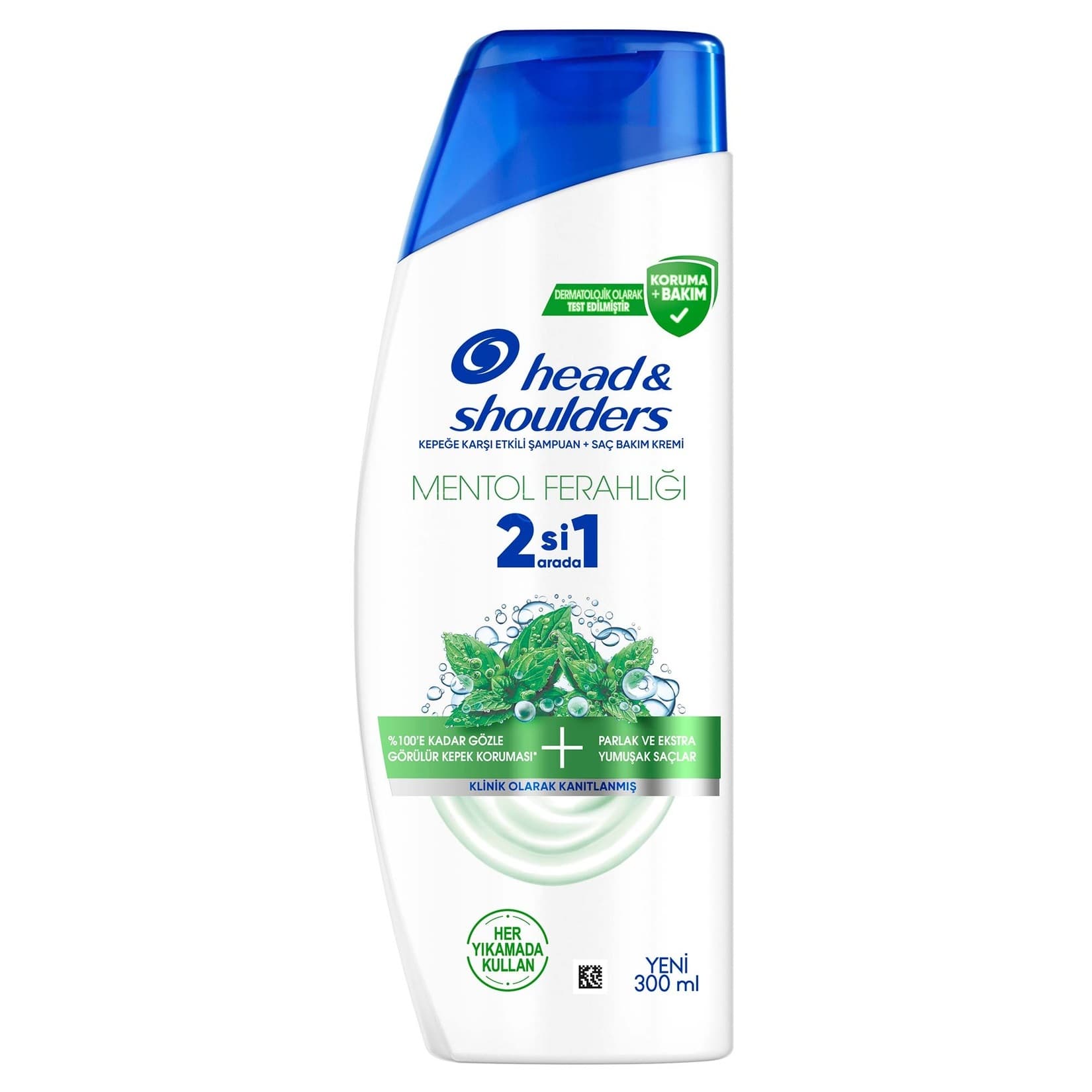 شامپو و نرمکننده 2 در 1 ضدشوره هد اند شولدرز Head & Shoulders Menthol Freshness حاوی منتول حجم 300 میل — تصویر ۲
