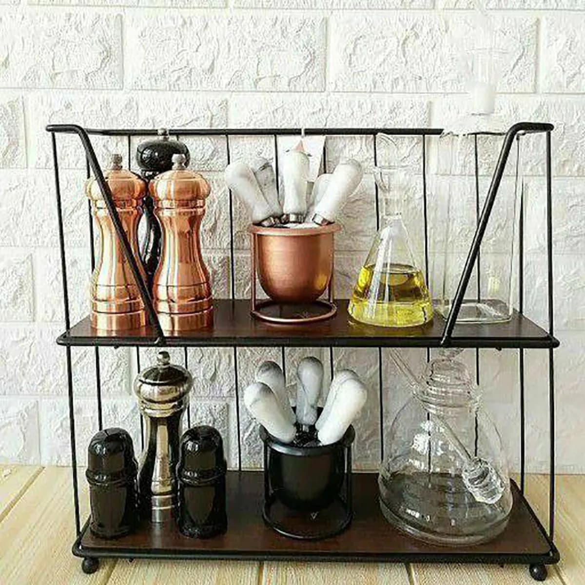 استند جا ادویه ای آشپزخانه دو طبقه — تصویر ۴