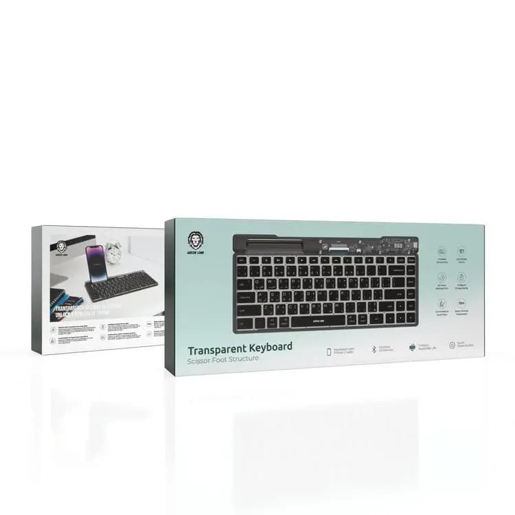 کیبورد شفاف گرین لاین Green Lion Transparent Keyboard — تصویر ۱۰