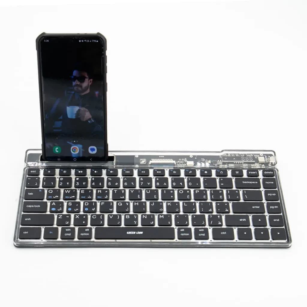کیبورد شفاف گرین لاین Green Lion Transparent Keyboard — تصویر ۵