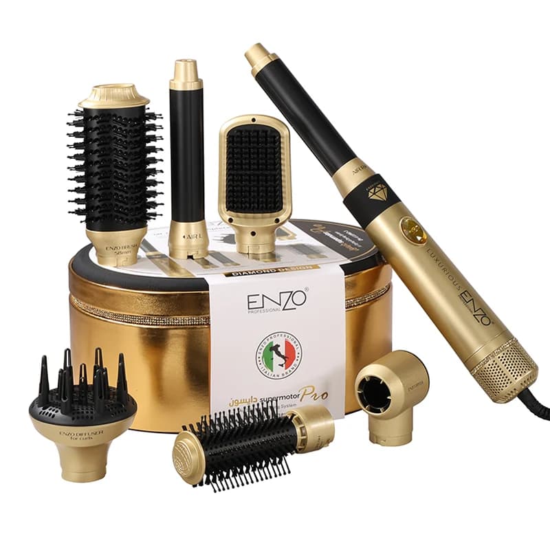 سشوار چندکاره 7 در 1 انزو ENZO Professional Supermotor Pro مدل EN-4133PRO-4 — تصویر ۱۲