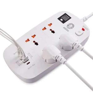 چندراهی و محافظ برق و شارژر گرین لاین مدل GNPS2PDBK توان 3500 وات — تصویر ۲