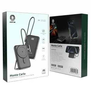 پاوربانک مگ سیف گرین لاین مدل Monte Carlo ظرفیت 10000 میلی آمپر ساعت توان 20 وات — تصویر ۶