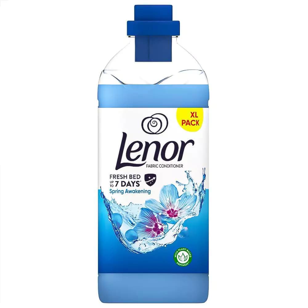 نرمکننده و خوشبوکننده لباس لنور Lenor Spring Awakening رایحه بهاری حجم 1230 میل — تصویر ۲