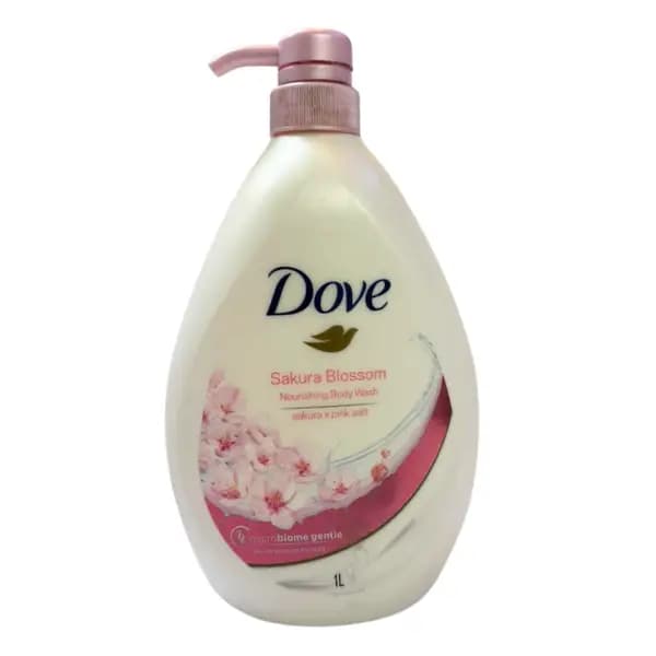 شامپو بدن مرطوبکننده شکوفه گیلاس و نمک صورتی هیمالیا داو Dove Sakura x Pink Salt حجم 1000 میل — تصویر ۶