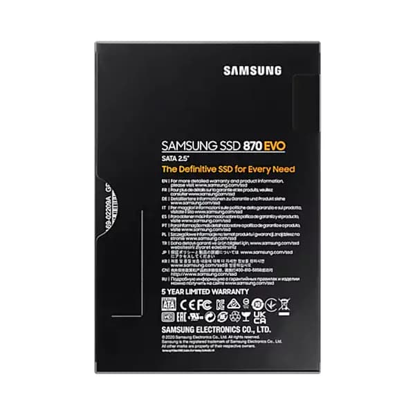 هارد اینترنال SSD سامسونگ 1 ترابایت مدل SAMSUNG 870 EVO — تصویر ۴