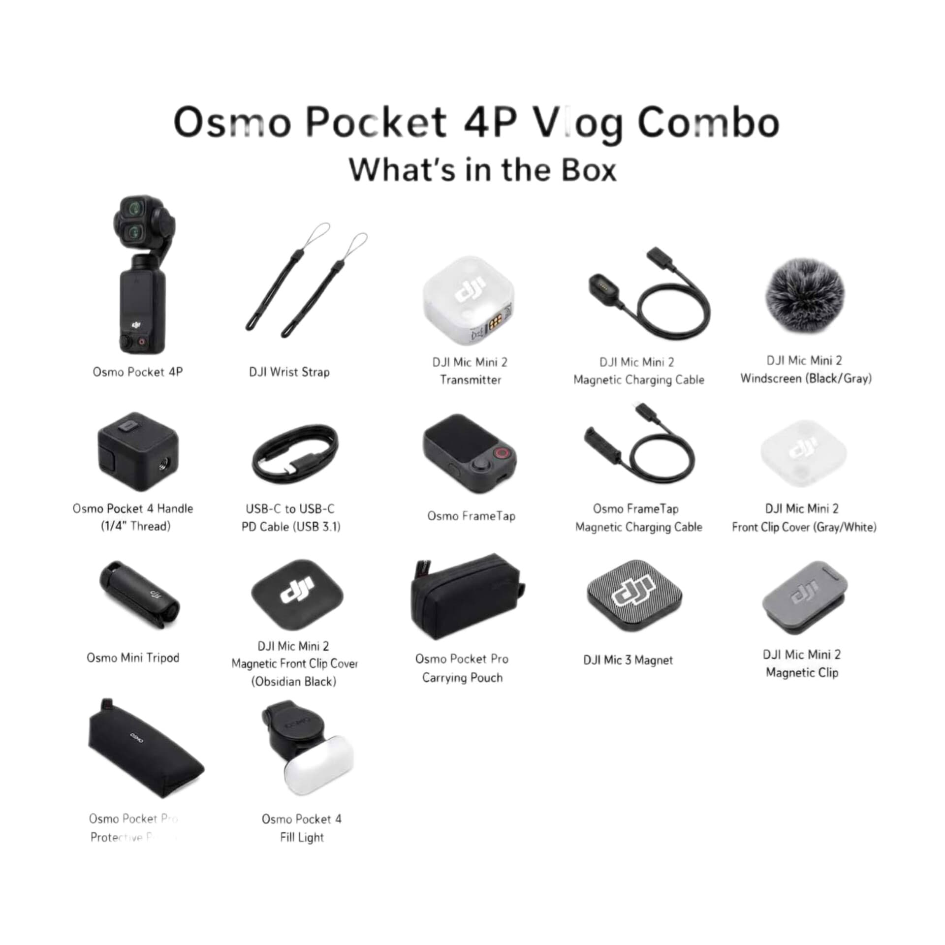 دوربین اسمو پاکت دی جی آی DJI OSMO Pocket 4P VLOG Combo — تصویر ۶