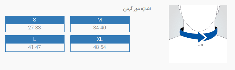 گردنبند طبی نرم پاک سمن 040 — تصویر ۲