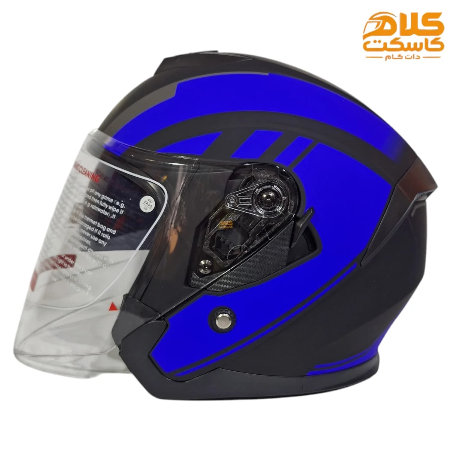 کلاه کاسکت بدون فک DA1 مدل 405 BLK-BLUE — تصویر ۲