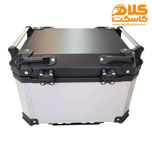 باکس موتورسیکلت تکنو TEKNO فلزی نقره ای 45 لیتر — تصویر ۳