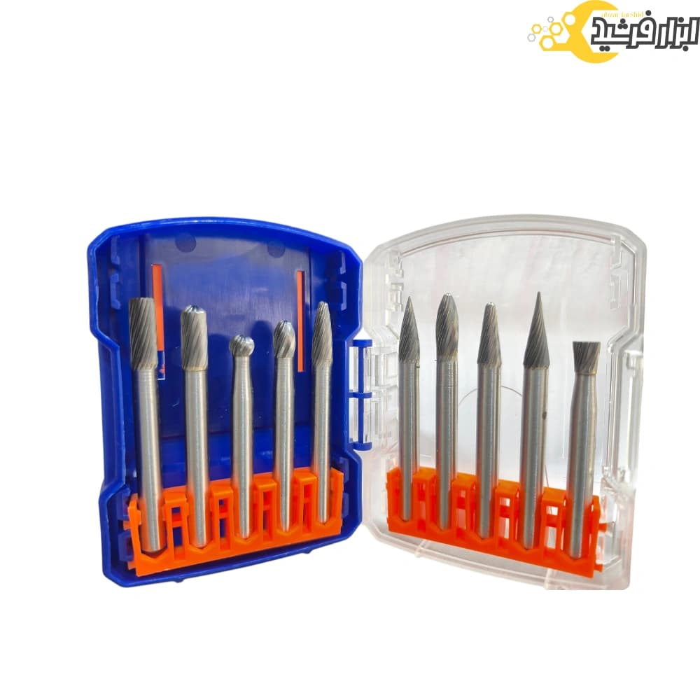 ست فرز فرم انگشتی مخصوص چوب و فلزات نرم (10 عددی)