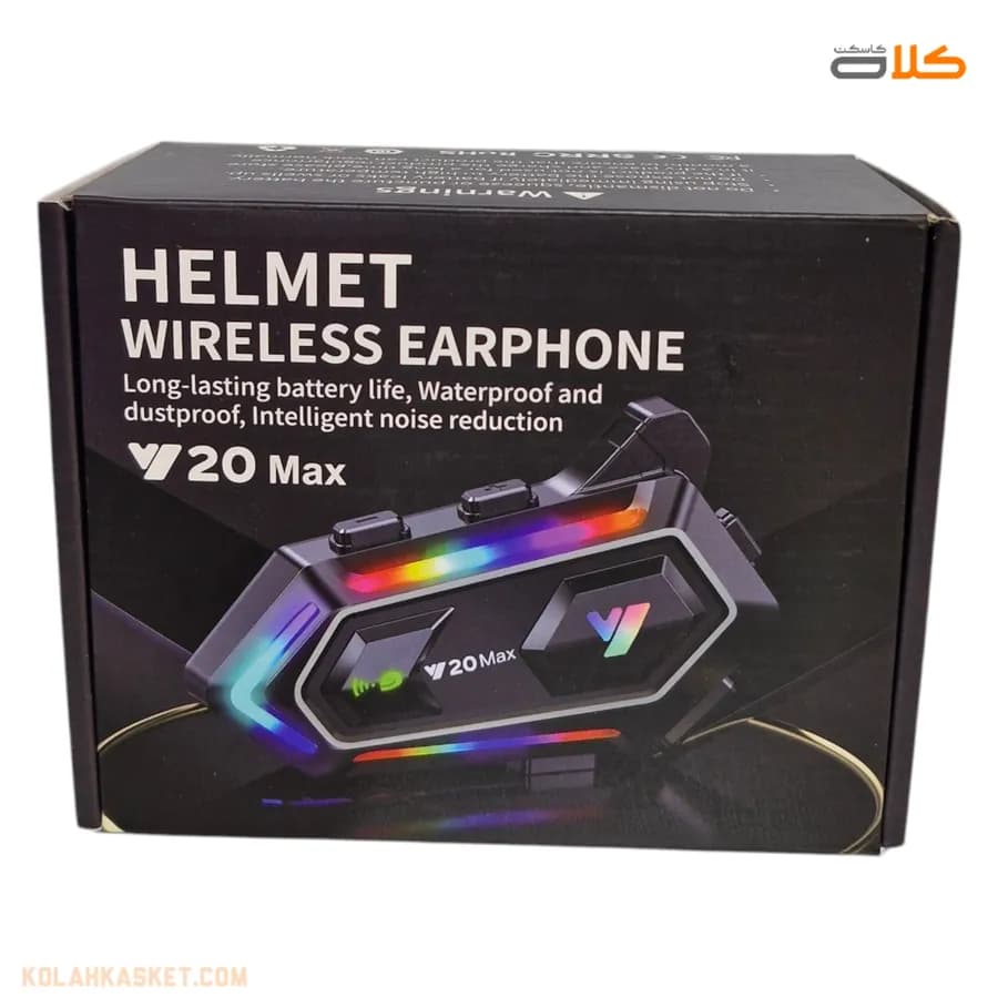 بلوتوث کلاه کاسکت max Y20 با قابلیت اینترکام — تصویر ۶
