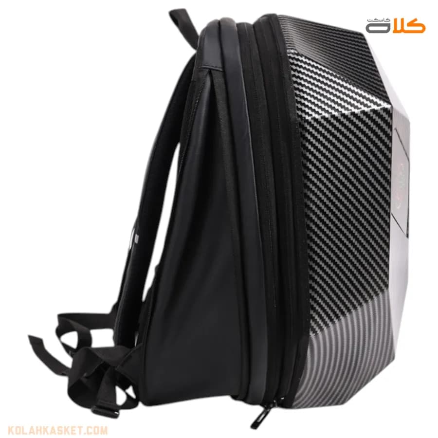 کوله پشتی معروف LED دار هوشمند ( اپلیکیشن دار ) کربن — تصویر ۹