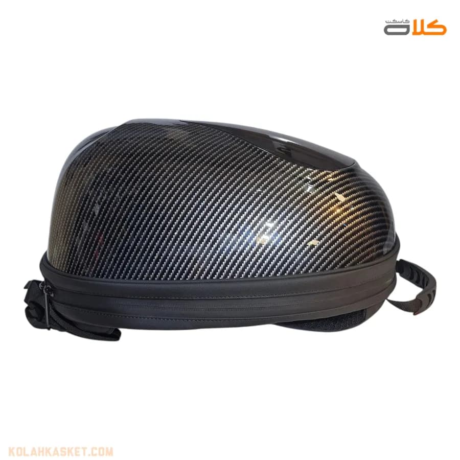 کوله پشتی هوشمند LED دار کربن دو زیپ (اپلیکیشن دار) کد E200 — تصویر ۱۱