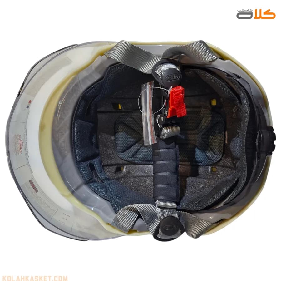 کلاه کاسکت اسکوتری مشکی براق TOP+ با قابلیت تنظیم سایز — تصویر ۱۰