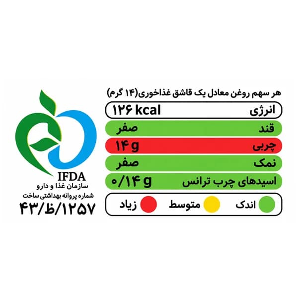 روغن آفتابگردان توکوفرول حاوی ویتامین D3 غنچه – 1350 گرم — تصویر ۲