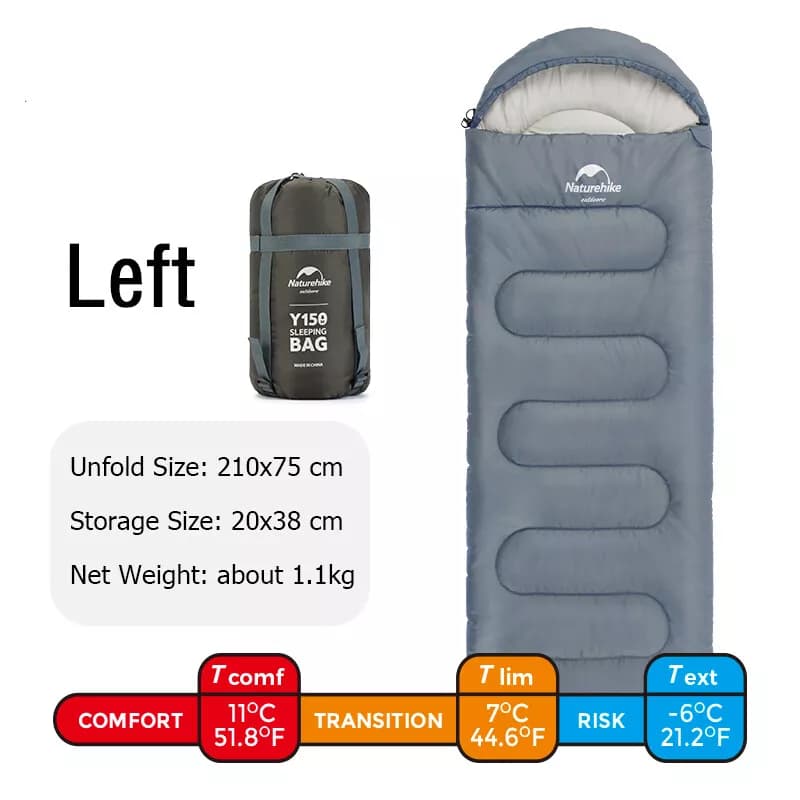 کیسه خواب نیچرهایک Naturehike Y150L Round Bottom Hooded Envelope Cotton Sleeping Bag – Nh21msd08 — تصویر ۷
