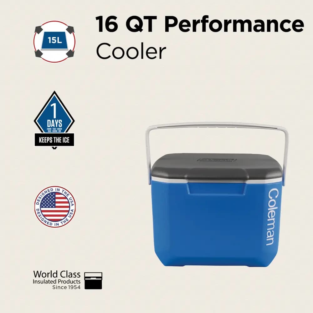 کولباکس کلمن – یخدان 15 لیتری Coleman® 16QT Performance Cooler Box — تصویر ۲