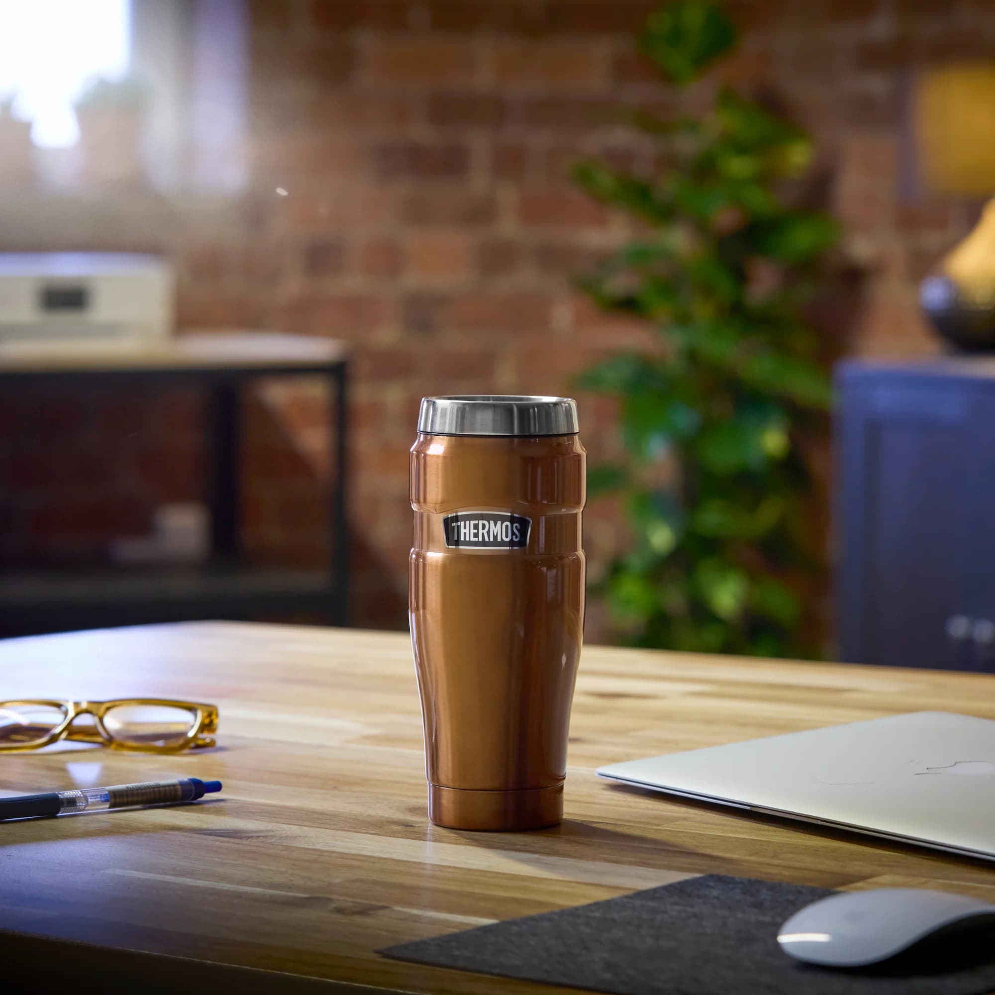 ماگ ترموس – تامبلر 0.470 لیتر استیل Thermos Stainless King Travel Tumbler 470ML — تصویر ۸