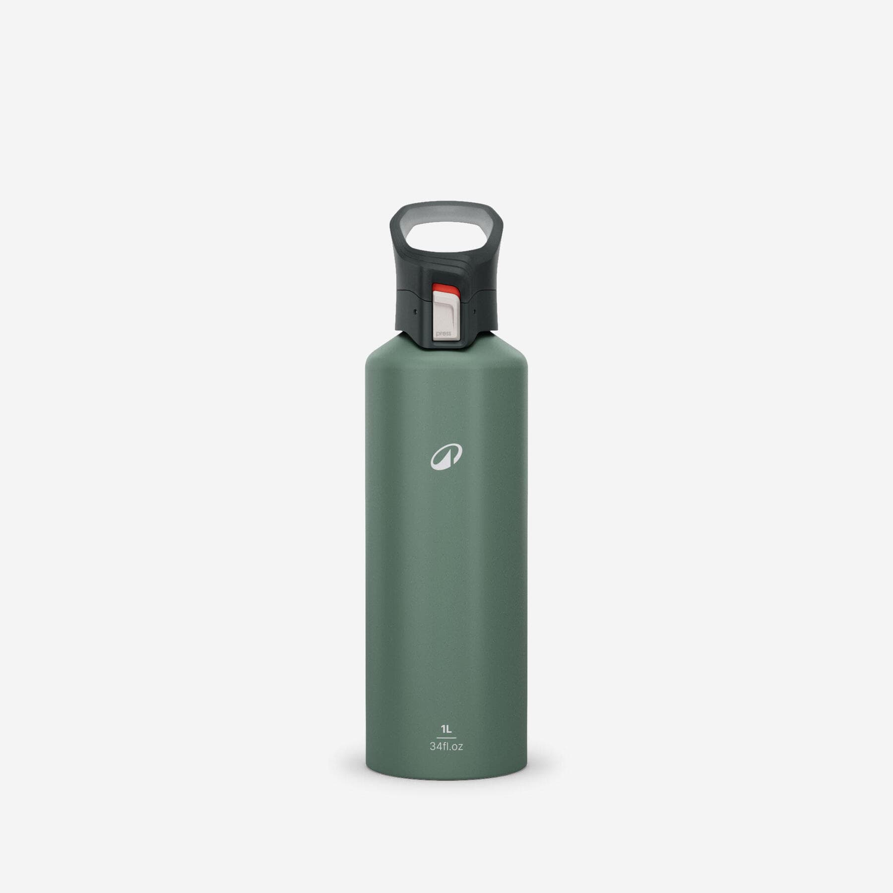 بطری آب کچوا – 1 لیتری آلومنیومی Quechua Aluminum Water Bottle – with quick release cap – 1 Liter — تصویر ۶