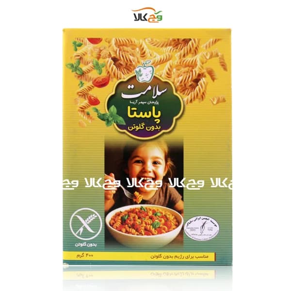 پاستا بدون گلوتن پورسینا طلائی( سلامت پژوهان) – 400 گرمی — تصویر ۳