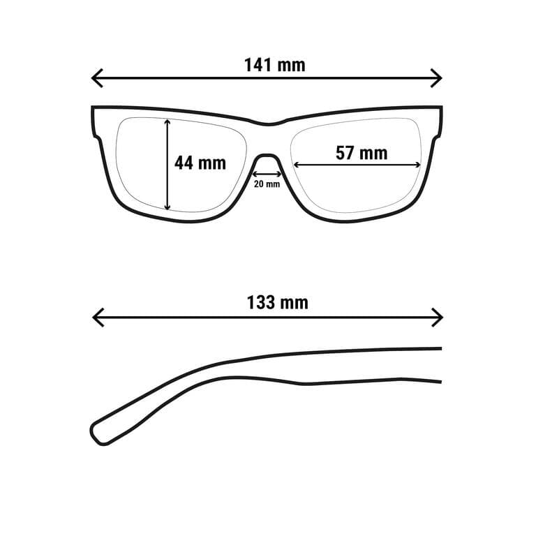 عینک آفتابی کچوا کتگوری 3 – Quechua Pantos Sunglasses – Category 3 – MH160 — تصویر ۹