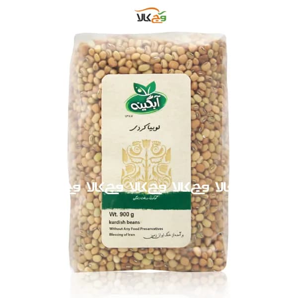 لوبیا کردی ارگانیک آبگینه – 900 گرمی — تصویر ۲