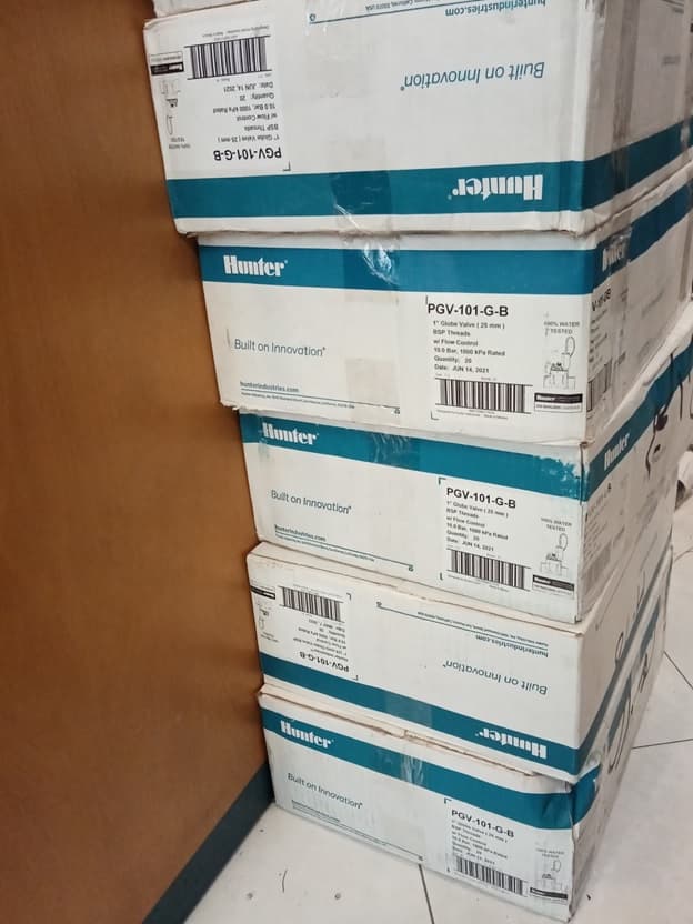شیر برقی هانتر 1 اینچ مدل PGV-101-G (کارتن 20 عددی) — تصویر ۴