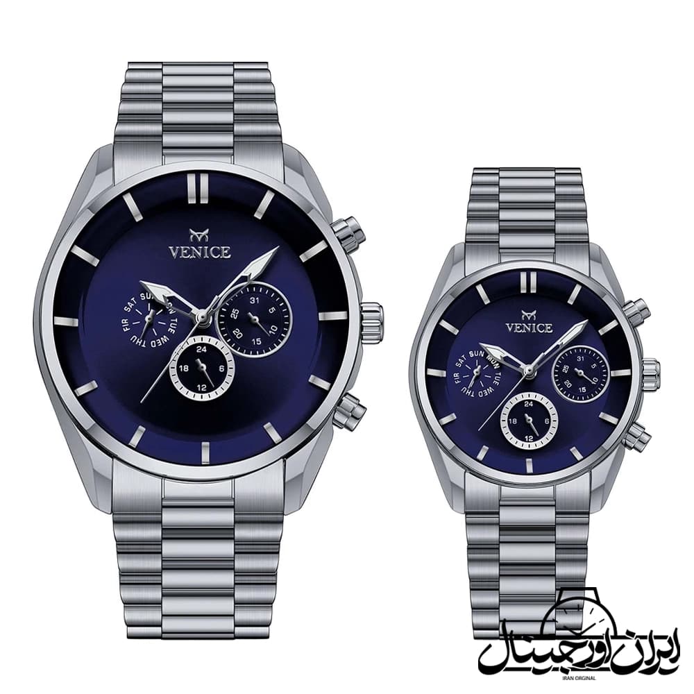 ساعت مچی ست ونیز فول دیت Venice Full Date Watch 80149 — تصویر ۲