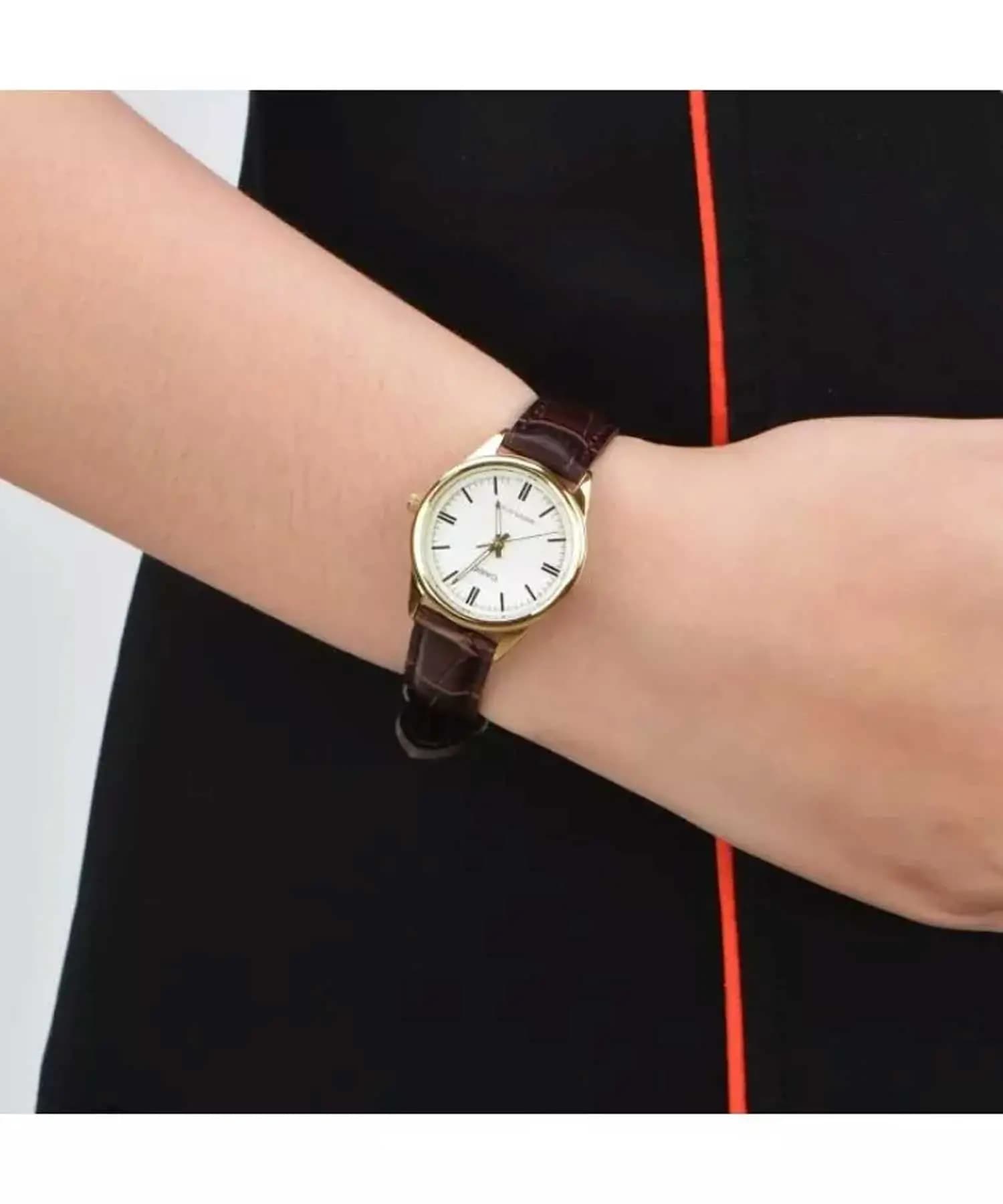 ساعت مچی کاسیو چرمی زنانه CASIO LTP-V005GL-7AUDF — تصویر ۷