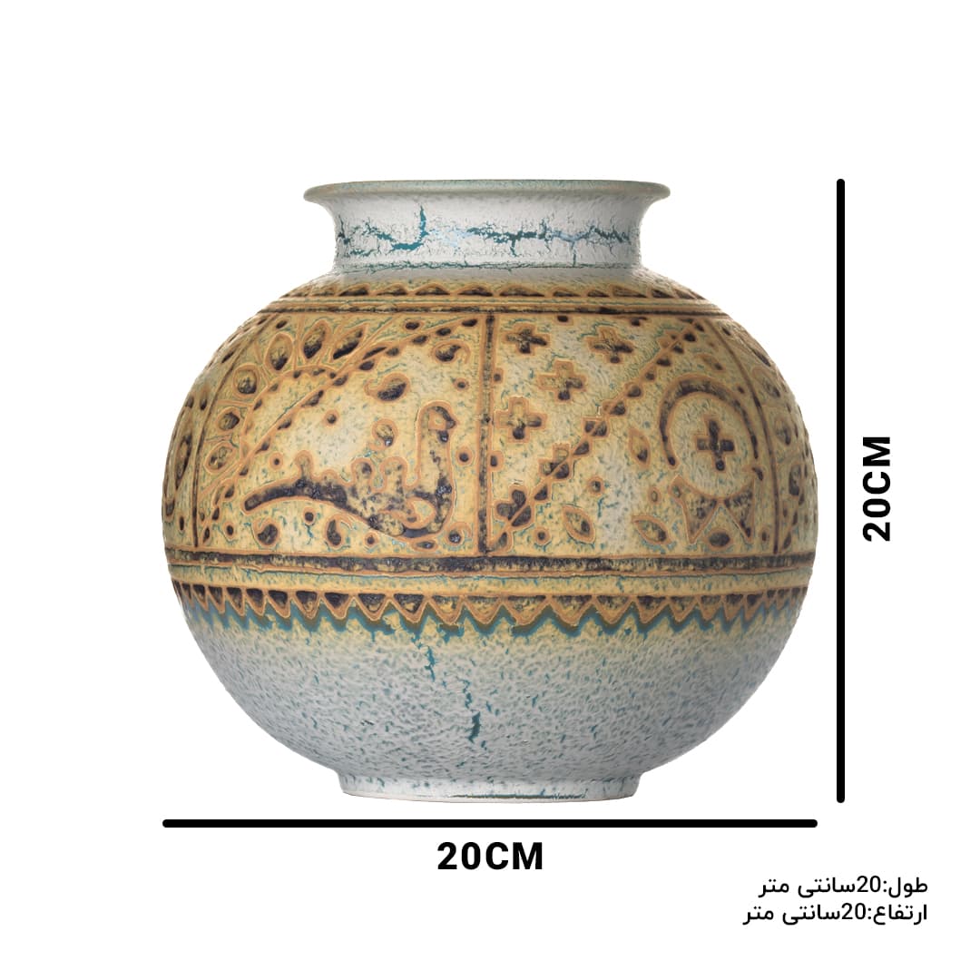 گلدان کروی ( نقاشی مات) — تصویر ۲
