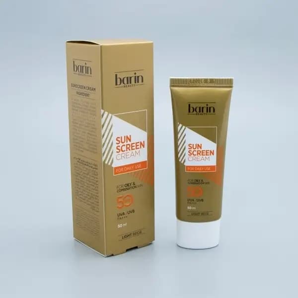 ضدآفتاب رنگی بارین بیوتیSPF50 مخصوص پوست چرب و مختلط — تصویر ۸