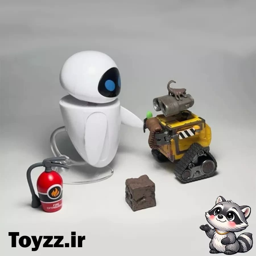 اکشن فیگور والی و ایو WALL-E AND EVE برند think way مجموعه 6 عددی — تصویر ۷