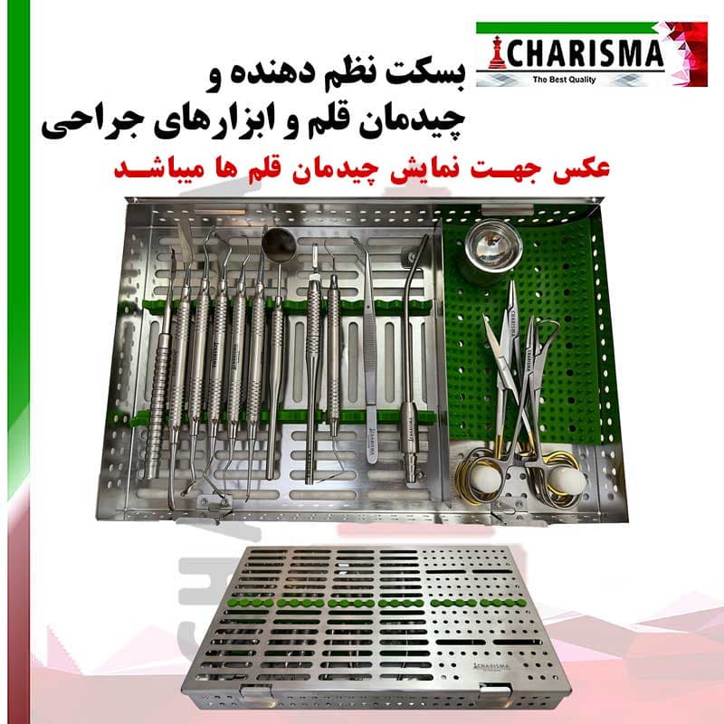 سینی ( بسکت ) بزرگ درب دار سیلیکونی جراحی کاریزما ( مخصوص کیت جراحی تفکیک شده ) — تصویر ۶