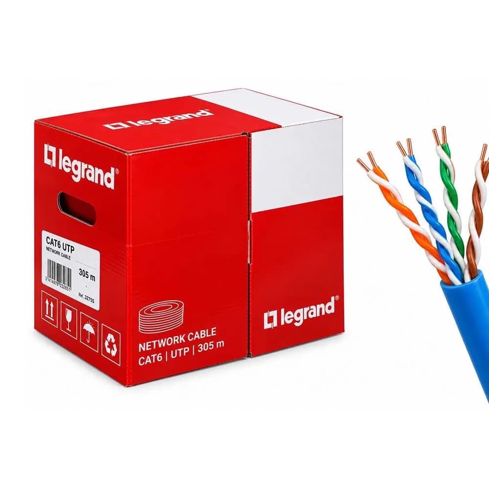 کابل شبکه لگراند تمام مس CAT6 UTP CU — تصویر ۲
