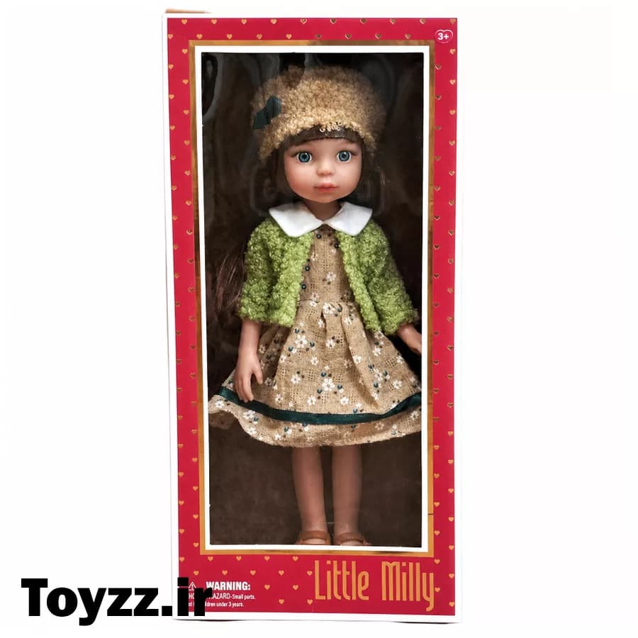 عروسک دختر little milly ارتفاع 35 سانتی متری کد 06 — تصویر ۲
