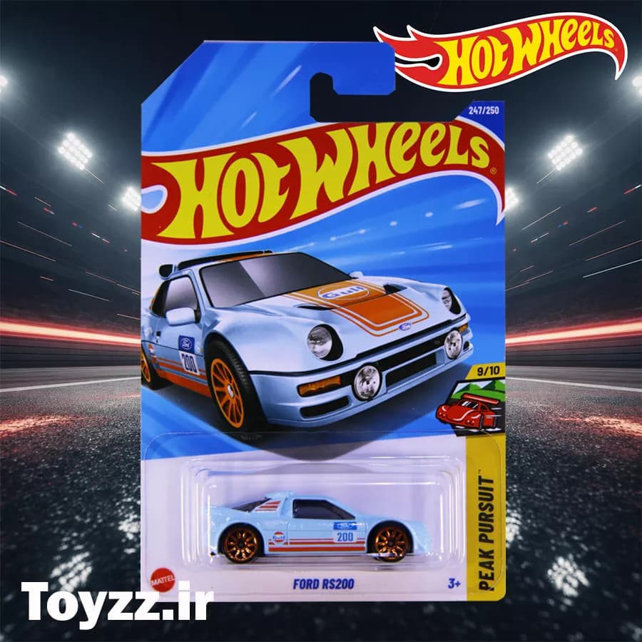 ماکت ماشین هات ویلز مدل FORD RS200 سری PEAK PURSUIT — تصویر ۴