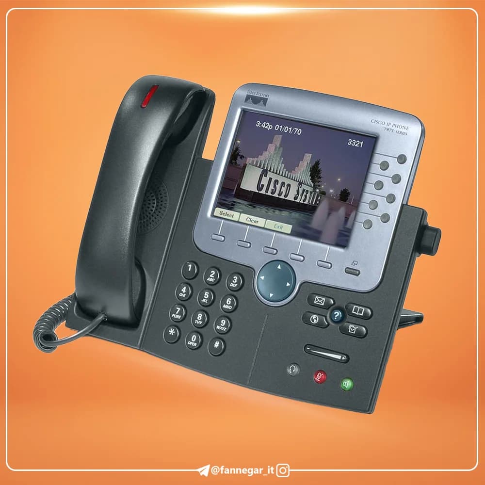 آی پی فون سیسکو CP-7971G (کارکرده-ریفر) — تصویر ۳