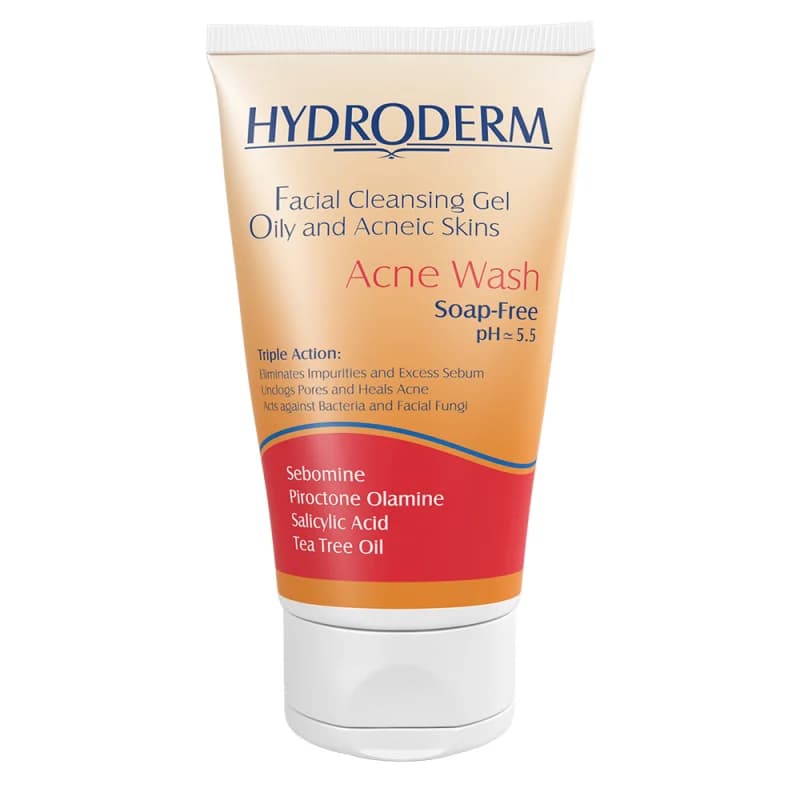 ژل شستشوی صورت تیوپی هیدرودرم مناسب پوست چرب حجم 150ml — تصویر ۲