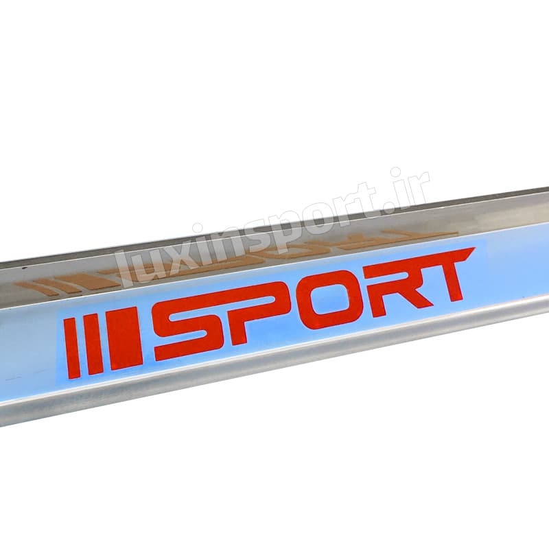 قاب پلاک خودرو سه بعدی طرح استیل نوشته sport قرمز – بسته 2 عددی — تصویر ۸