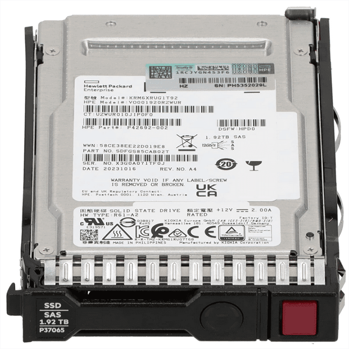 هارد سرور HPE 1.92TB SAS MU SFF BC VS MV SSD — تصویر ۳
