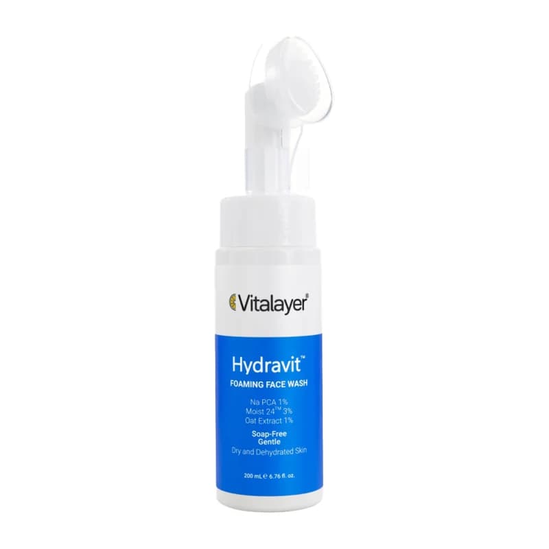 فوم شستشو ویتالایر مناسب پوست های خشک مدل Hydravit حجم 150ml — تصویر ۳
